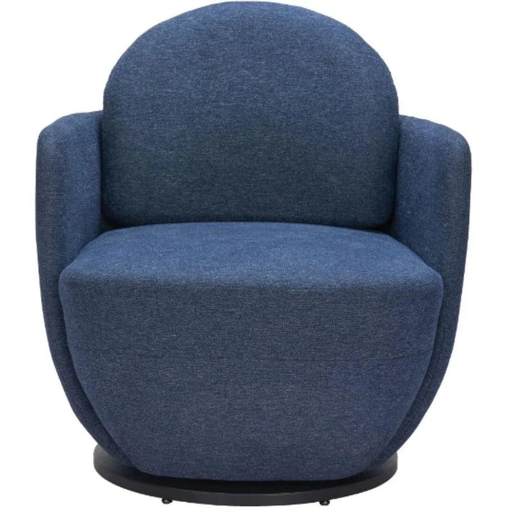 Bant Blue Swivel Arm Chair - LOOMLAN - Zuo Modern - Accent Chairs
