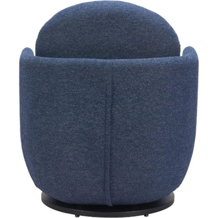 Bant Blue Swivel Arm Chair - LOOMLAN - Zuo Modern - Accent Chairs