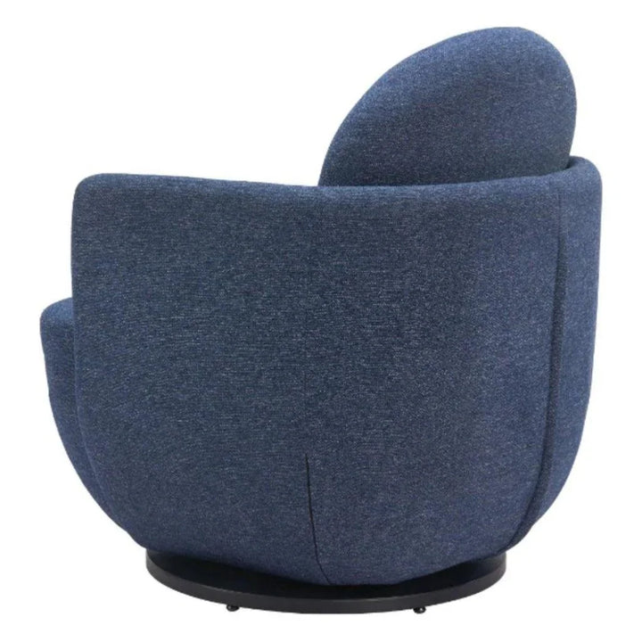 Bant Blue Swivel Arm Chair - LOOMLAN - Zuo Modern - Accent Chairs