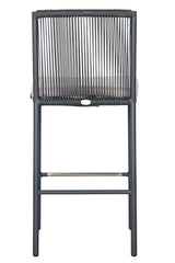 Bar Chair Set of Two - Grey Outdoor-Outdoor Bar Stools-Seasonal Living-LOOMLAN