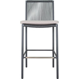 Bar Chair Set of Two - Grey Outdoor