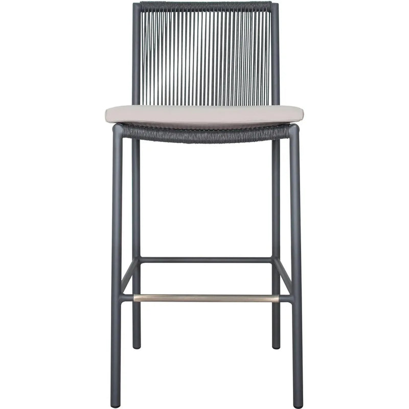 Bar Chair Set of Two - Grey Outdoor