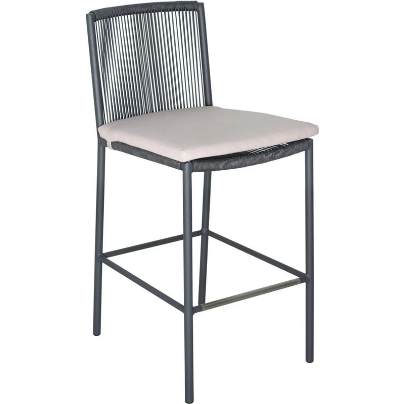 Bar Chair Set of Two - Grey Outdoor