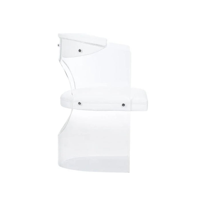 Baran Barrel Clear Acyrlic Frame Back Chair - LOOMLAN - Wildwood - Club Chairs