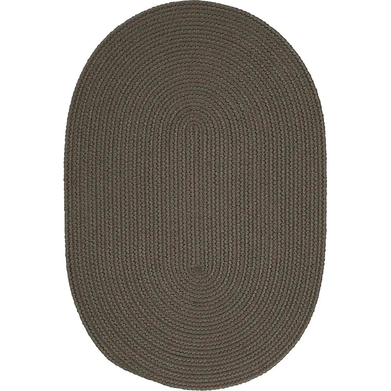 Barataria Handcrafted Oval Outdoor Rugs-Outdoor Rugs-Colonial Mills-Gray-6' x 9'-LOOMLAN