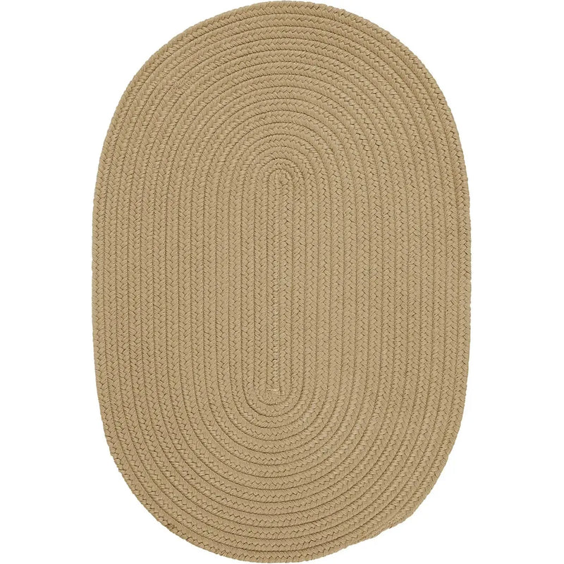 Barataria Handcrafted Oval Outdoor Rugs-Outdoor Rugs-Colonial Mills-Sand-6' x 9'-LOOMLAN