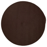 Barataria Handcrafted Round Outdoor Rugs-Outdoor Rugs-Colonial Mills-Brown-5' x 5'-LOOMLAN