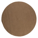 Barataria Handcrafted Round Outdoor Rugs-Outdoor Rugs-Colonial Mills-Cashew-5' x 5'-LOOMLAN