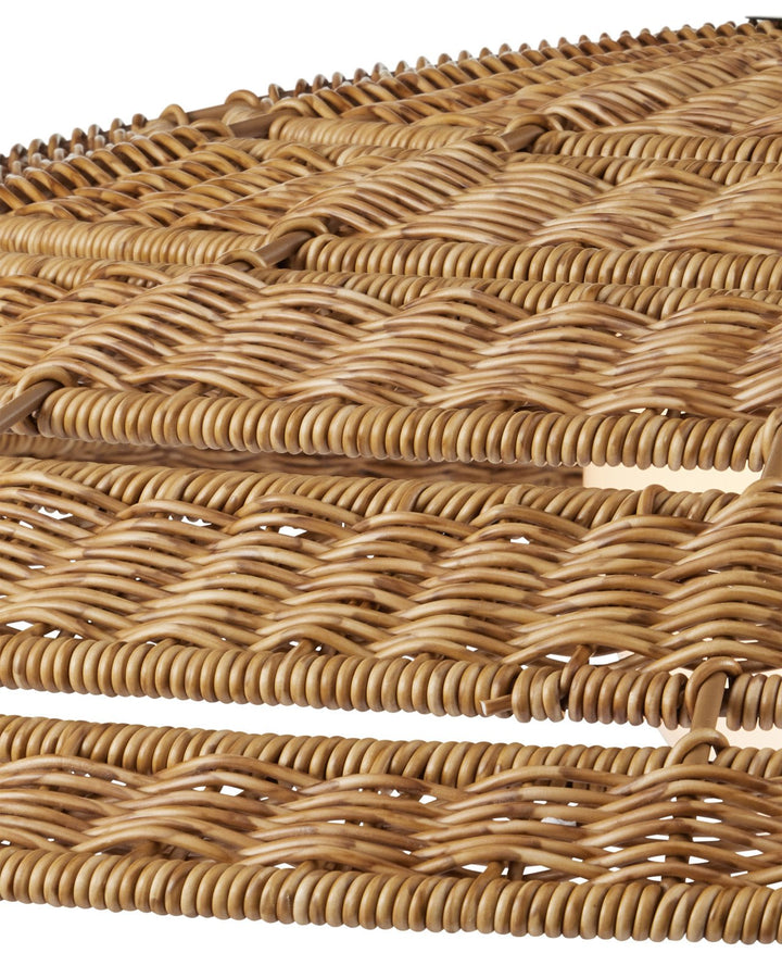 42 Inch Wicker Outdoor Pendant Light | LOOMLAN