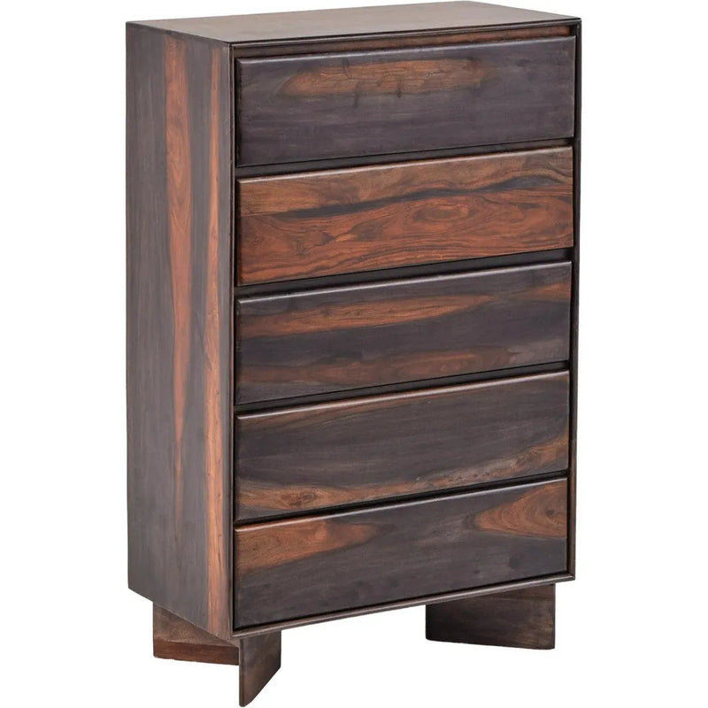 Bardell Coffee Brown Wood Chest Of Drawers