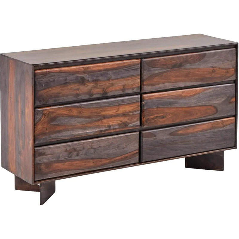 Bardell Coffee Brown Wood Dresser