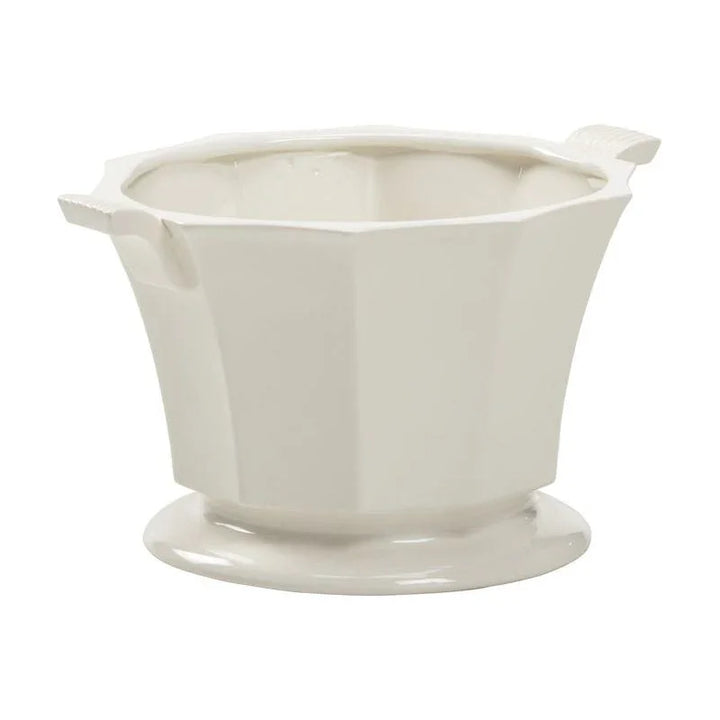 Baron Pedestal Based Ceramic Cachepot - LOOMLAN