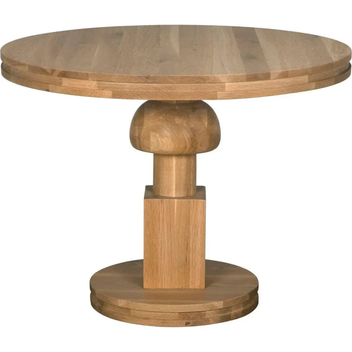 Baron Table, White Oak-Dining Tables-Noir-LOOMLAN