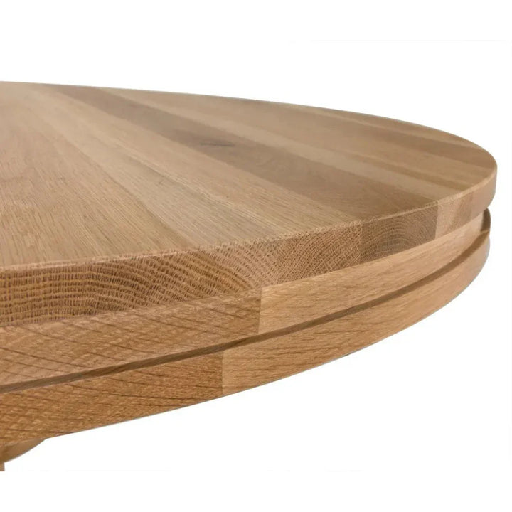 Baron Table, White Oak-Dining Tables-Noir-LOOMLAN