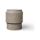 Barrel Concrete Made Stylish Outdoor Stool-Garden Stools-Urbia-LOOMLAN