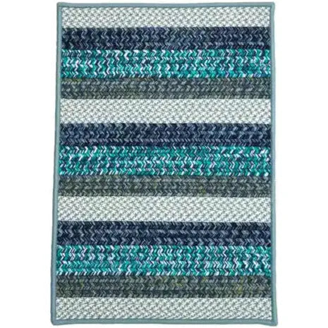 Barrett Stripe Rectangular Outdoor Rugs-Outdoor Rugs-Colonial Mills-Blue Planet-2' x 3'-LOOMLAN