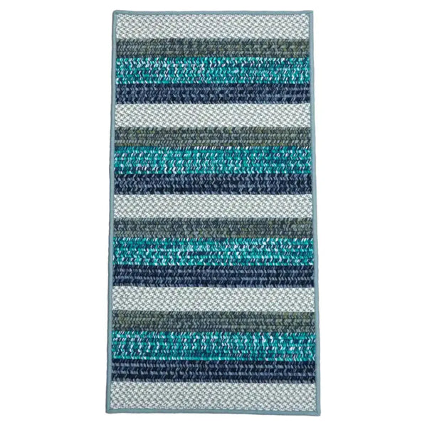 Barrett Stripe Runner Outdoor Rugs-Outdoor Rugs-Colonial Mills-Blue Planet-30" x 5'-LOOMLAN