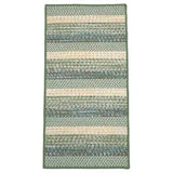 Barrett Stripe Runner Outdoor Rugs-Outdoor Rugs-Colonial Mills-Green Lantern-30" x 5'-LOOMLAN