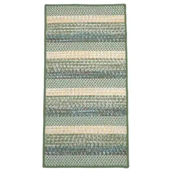 Barrett Stripe Runner Outdoor Rugs-Outdoor Rugs-Colonial Mills-Green Lantern-30" x 5'-LOOMLAN