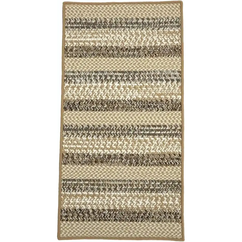 Barrett Stripe Runner Outdoor Rugs-Outdoor Rugs-Colonial Mills-Natural High-30" x 5'-LOOMLAN