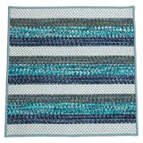 Barrett Stripe Square Outdoor Rugs-Outdoor Rugs-Colonial Mills-Blue Planet-3' x 3'-LOOMLAN