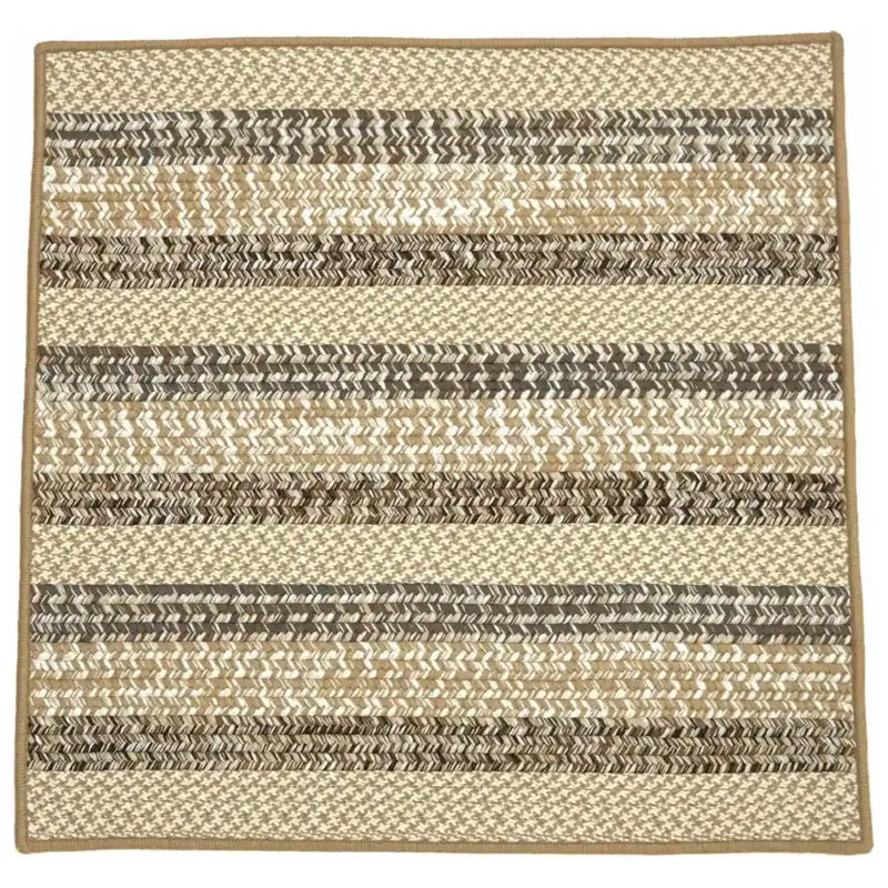 Barrett Stripe Square Outdoor Rugs-Outdoor Rugs-Colonial Mills-Natural High-3' x 3'-LOOMLAN