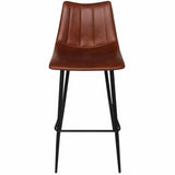 Barstool Brown (Set of 2) Brown Contemporary Bar Stools LOOMLAN By Moe's Home