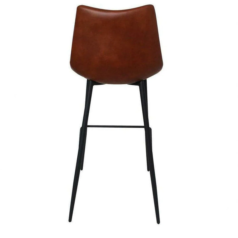 Barstool Brown (Set of 2) Brown Contemporary Bar Stools LOOMLAN By Moe's Home