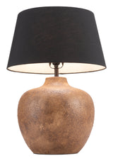 Basil Table Lamp Black-Table Lamps-Zuo Modern-LOOMLAN