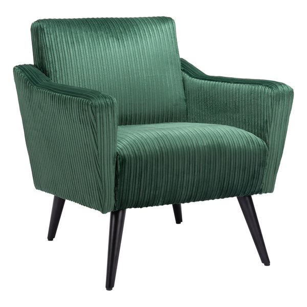 Bastille Accent Chair Green-Club Chairs-Zuo Modern-LOOMLAN