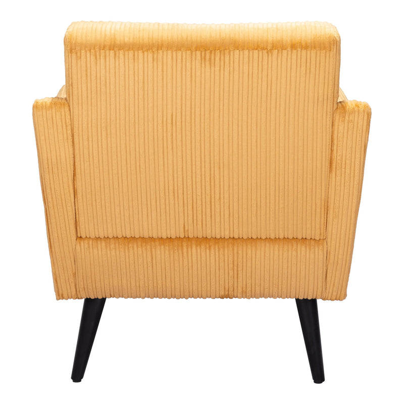Bastille Accent Chair Yellow Club Chairs LOOMLAN By Zuo Modern