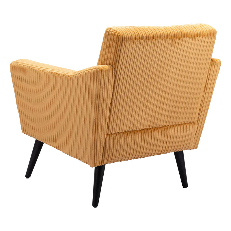 Bastille Accent Chair Yellow Club Chairs LOOMLAN By Zuo Modern
