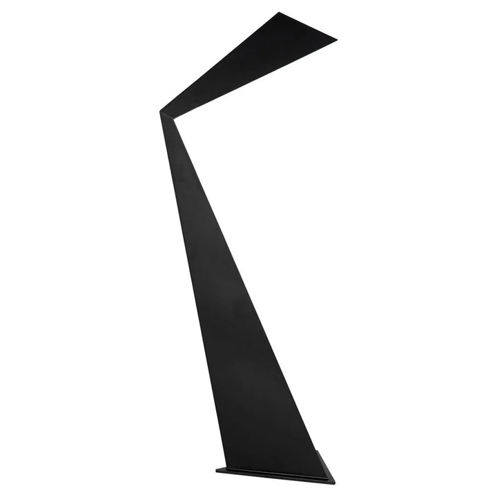 Bat Industrial Steel Black Floor Lamp-Floor Lamps-Noir-LOOMLAN
