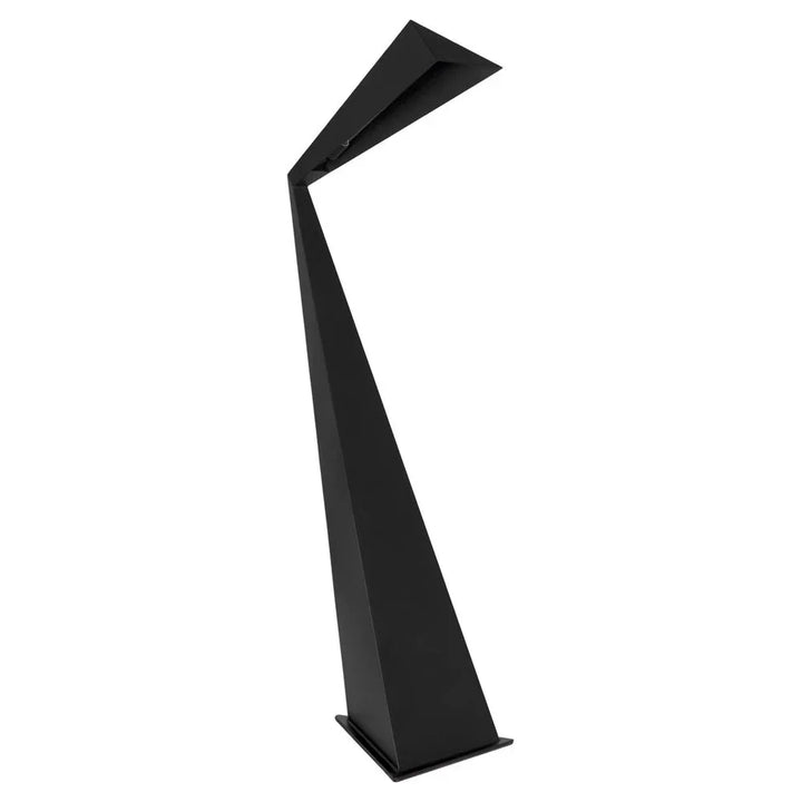 Bat Industrial Steel Black Floor Lamp-Floor Lamps-Noir-LOOMLAN