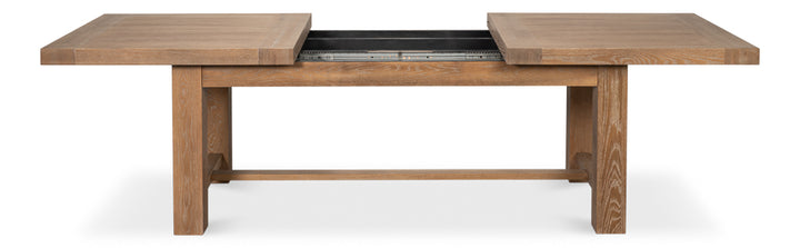 Bauhaus Wooden Extendable Dining Table-Dining Tables-Sarreid-LOOMLAN