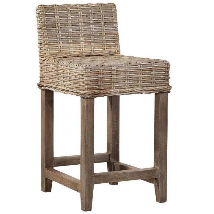 Baxter Counter Stool - Natural Kubu Weave | LOOMLAN