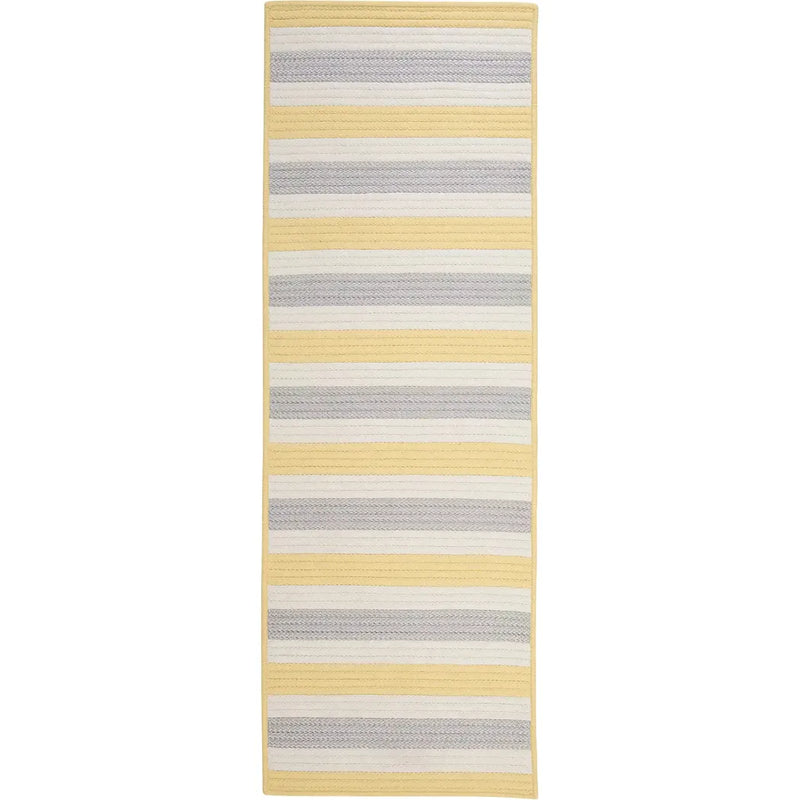 Bayamo Runner Outdoor Rugs-Outdoor Rugs-Colonial Mills-Yellow-2' x 4'-LOOMLAN