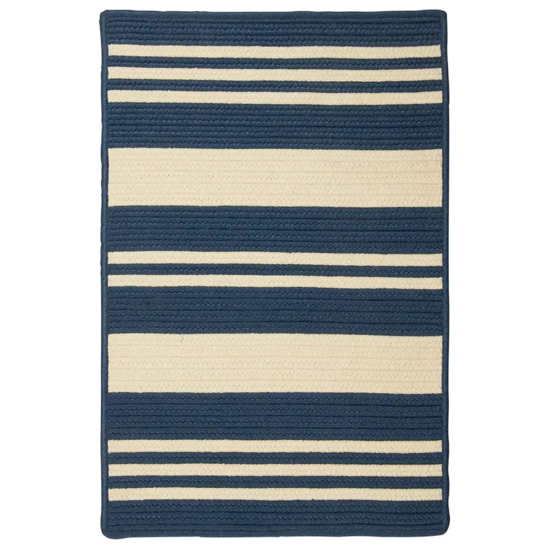 Bayou Modern Outdoor Rugs-Outdoor Rugs-Colonial Mills-Blue-2' x 11'-LOOMLAN