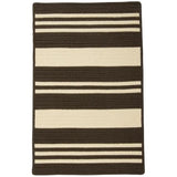 Bayou Modern Outdoor Rugs-Outdoor Rugs-Colonial Mills-Brown-2' x 11'-LOOMLAN