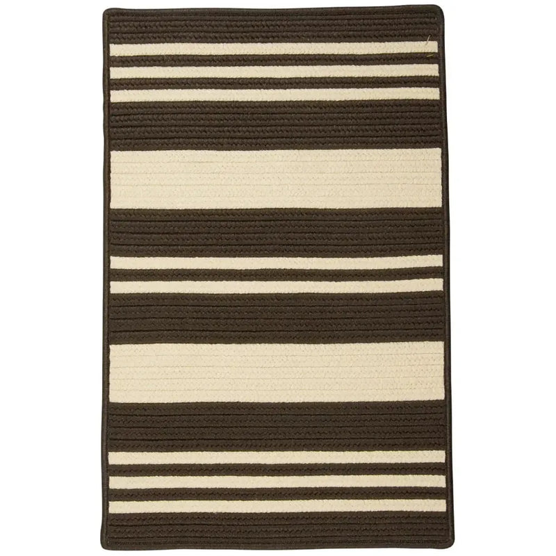 Bayou Modern Outdoor Rugs-Outdoor Rugs-Colonial Mills-Brown-2' x 11'-LOOMLAN