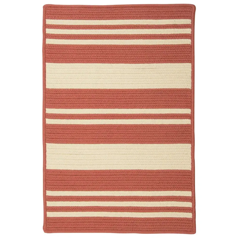 Bayou Modern Outdoor Rugs-Outdoor Rugs-Colonial Mills-Terracotta-2' x 11'-LOOMLAN