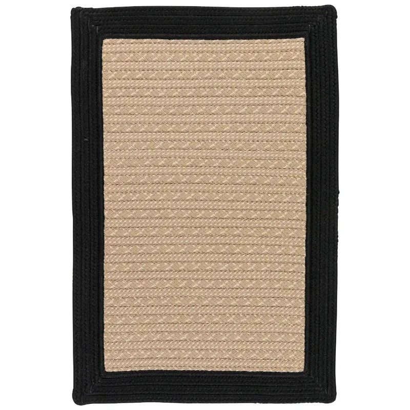 Bayswater Durable Outdoor Rugs-Outdoor Rugs-Colonial Mills-Black-2' x 3'-LOOMLAN