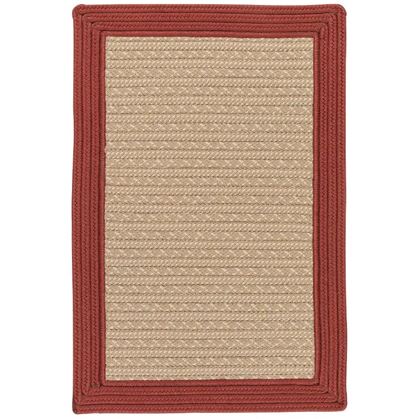 Bayswater Durable Outdoor Rugs-Outdoor Rugs-Colonial Mills-Brick-2' x 3'-LOOMLAN