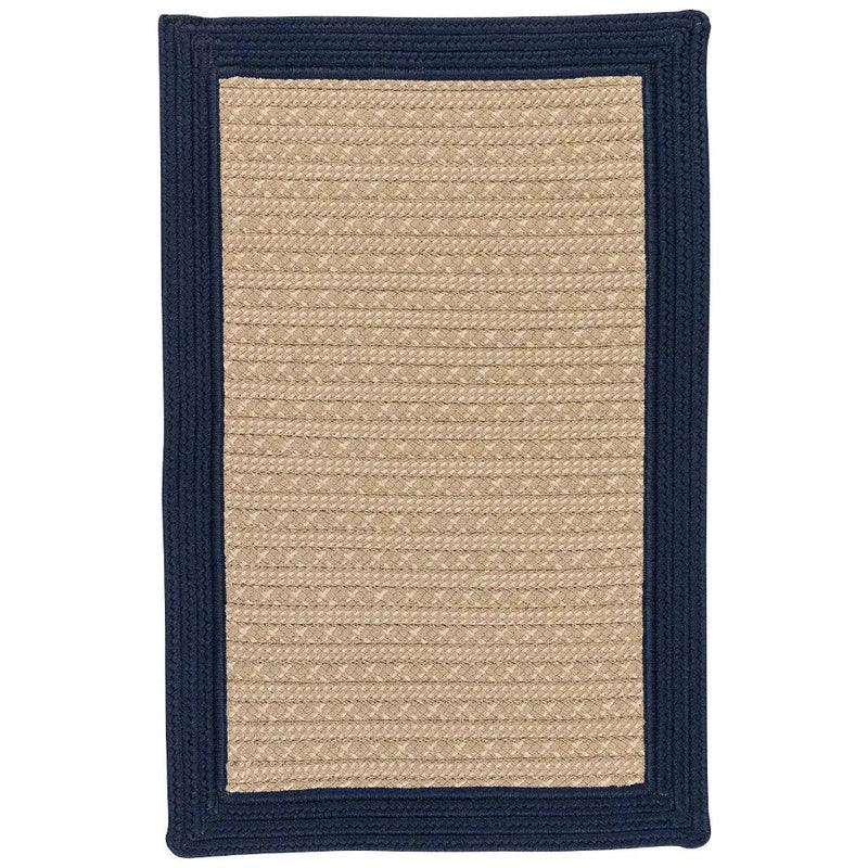 Bayswater Durable Outdoor Rugs-Outdoor Rugs-Colonial Mills-Navy-2' x 3'-LOOMLAN