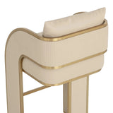 Baz Leather Upholstered Barstool