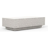 Bazaar Concrete Made Outdoor Coffee Table-Outdoor Coffee Tables-Sunset West-Rectangle-LOOMLAN