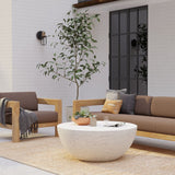 Bazaar Concrete Made Outdoor Coffee Table-Outdoor Coffee Tables-Sunset West-LOOMLAN