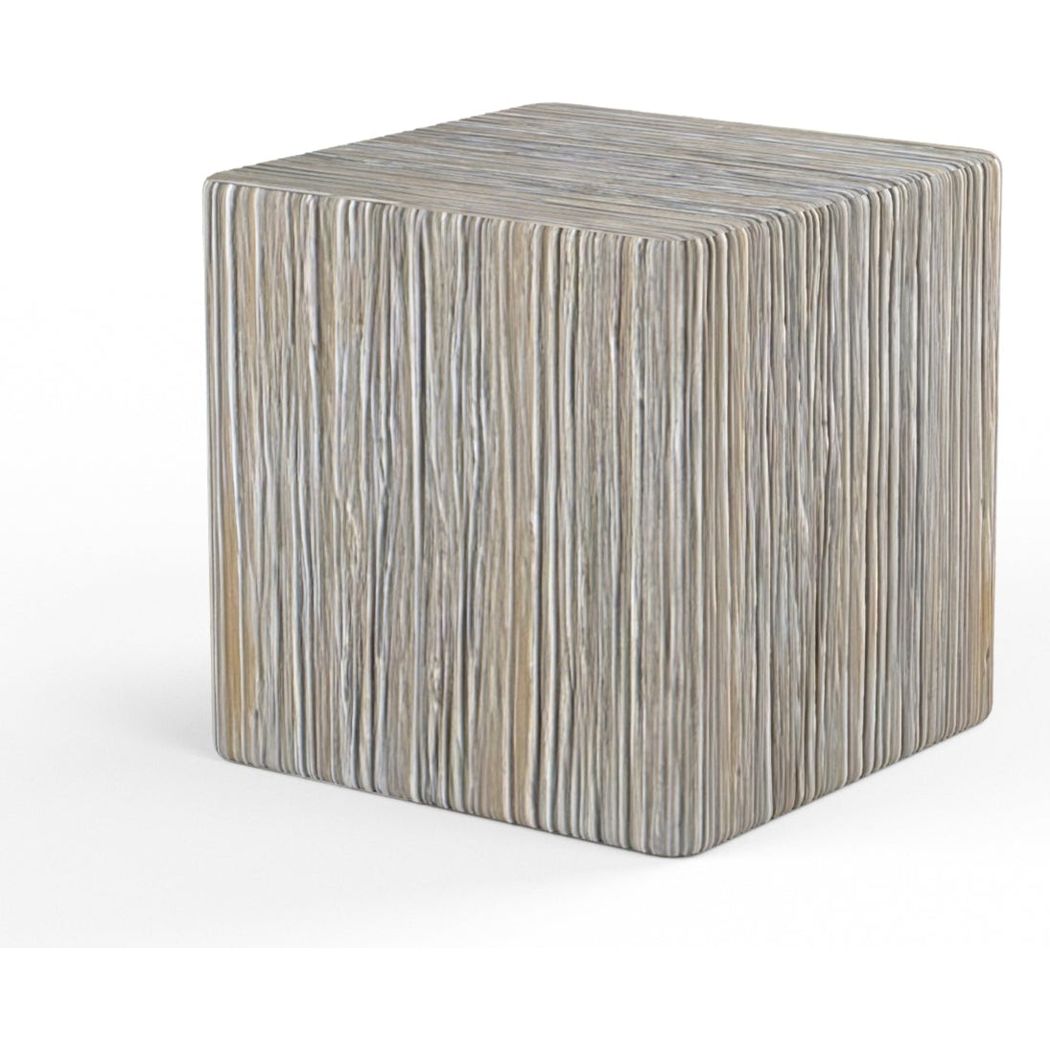 Bazaar Concrete Madera Outdoor End Table