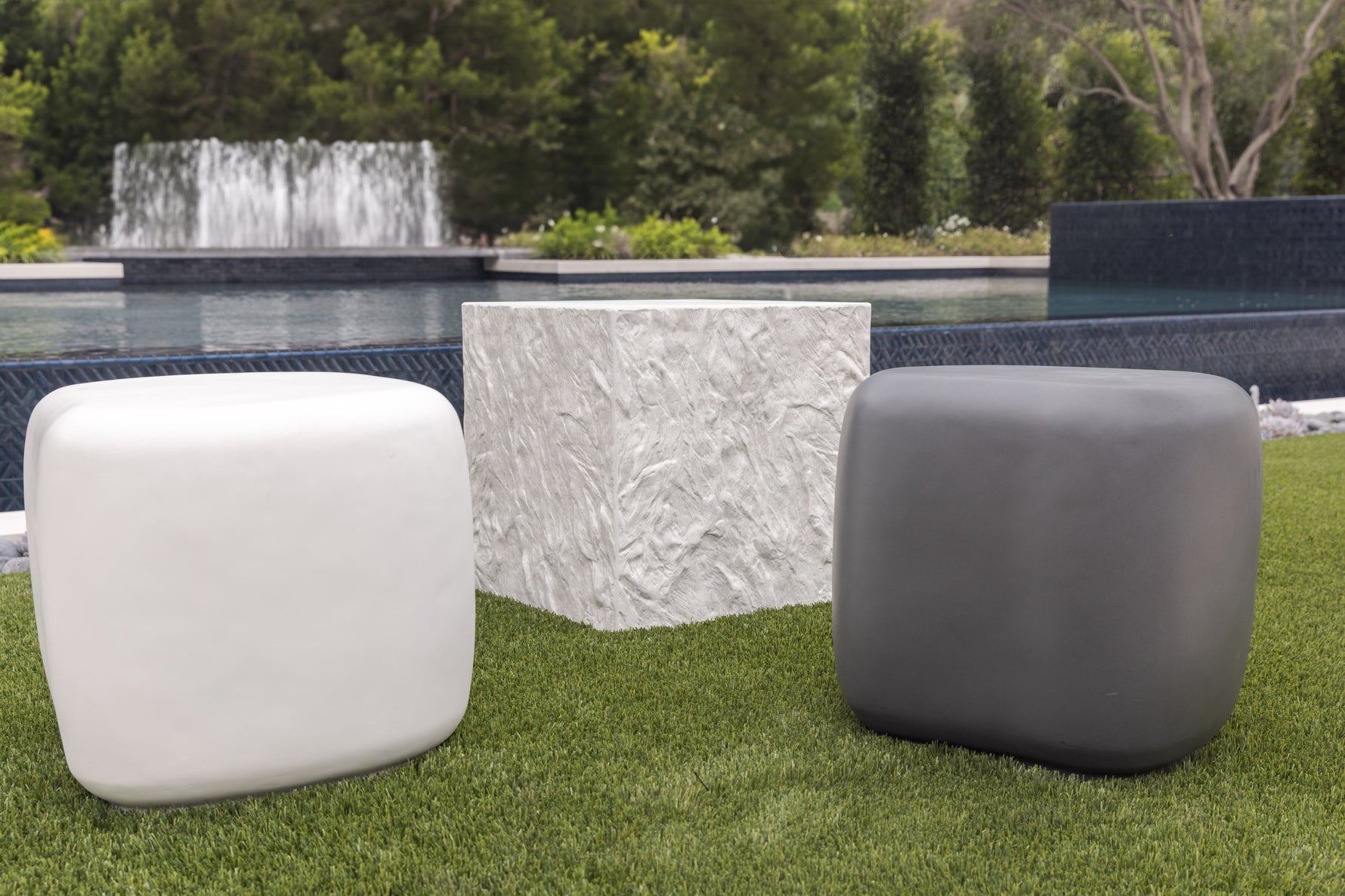 Bazaar Concrete Outdoor End Table