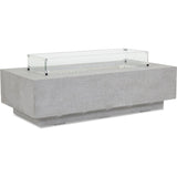 Bazaar Concrete Outdoor Fire Table-Outdoor Fire Tables-Sunset West-Rectangle-LOOMLAN